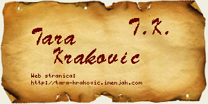 Tara Kraković vizit kartica